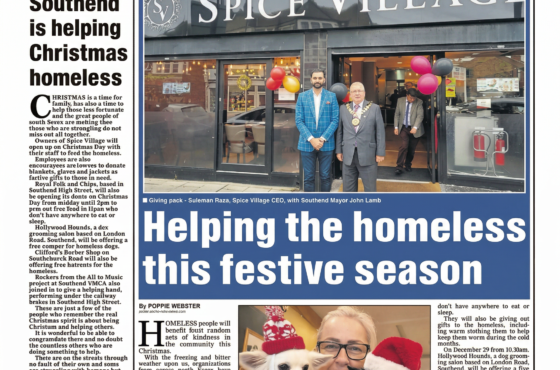 Helping the homeless this festive season